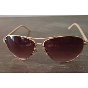 Steve Madden Sunglasses‎ Aviator Gold Brown Gradient Lens Designer Fashion